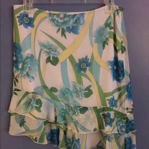 Polyester Floral Skirt